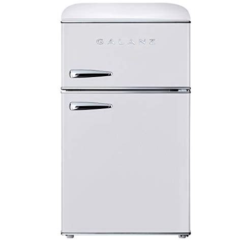 Galanz GLR31TWEER Retro Compact Refrigerator Mini Fridge With Dual