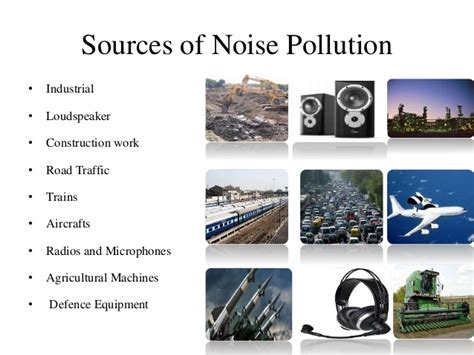 Noise pollution in urban settings may also be caused when residential properties and industrial buildings are in proximity. Air & Noise Pollution