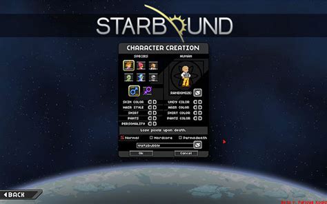 Games that fit this definition include, but are not limited to: Character creation | Survival Guide - Starbound Game Guide ...