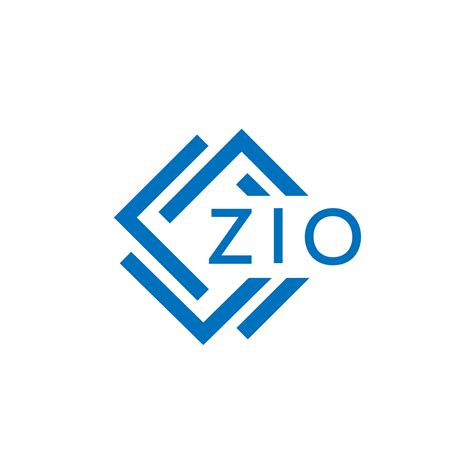 ZIO technology letter logo design on white background. ZIO creative