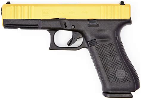 Glock 17 Gen5 9mm Pistol With Gold Slide Acg 57017