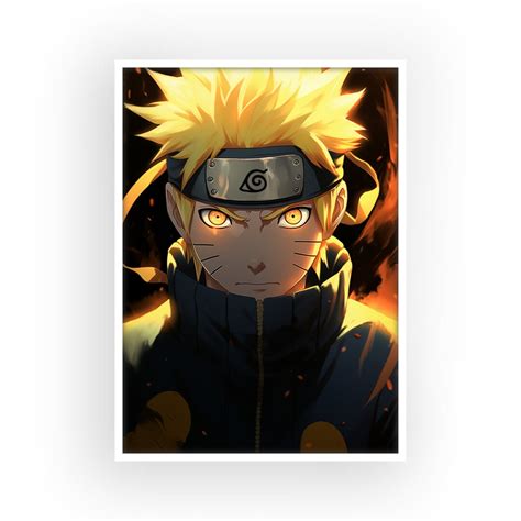 Naruto Uzumaki Painting Digital Manga Art Print Anime Etsy
