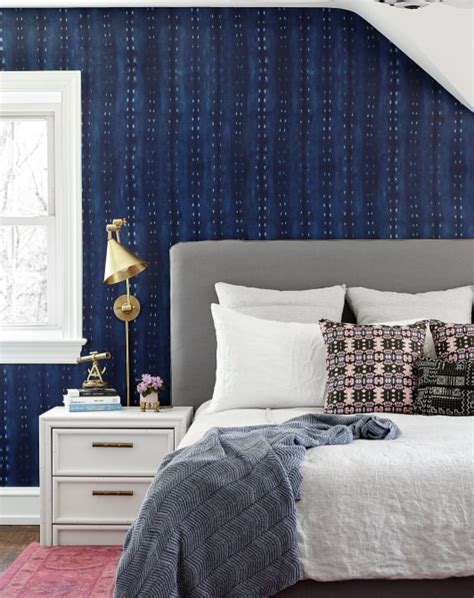 Navy Blue Wallpaper For Bedroom