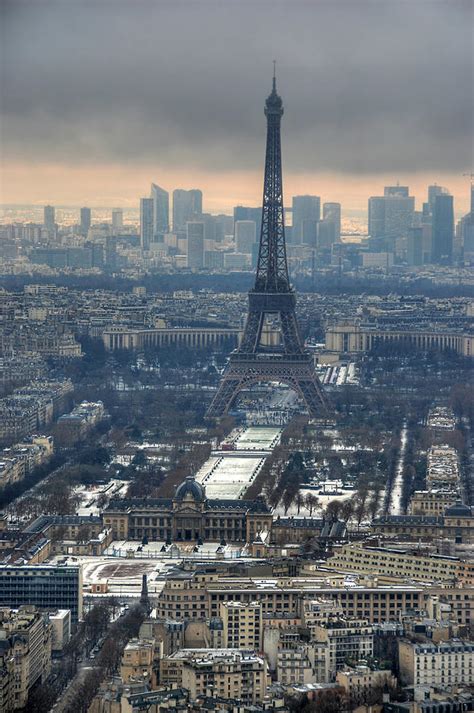 Winter View Of The Eiffel Tower Photograph By Richard Fairless Fine