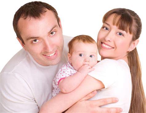 Father And Mother Are Holding Their Baby Stock Photo Image Of Infant