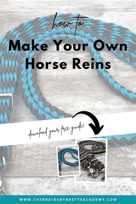 Braided reins are stronger than traditional corded reins. Tutorial: How to Braid Paracord Reins - Braids By Brette Academy in 2021 | Paracord, Reins ...
