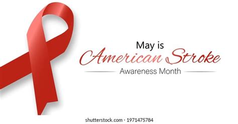 May American Stroke Awareness Month Vector Stock Vector Royalty Free