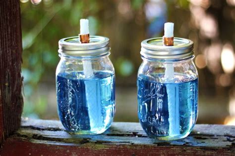 How To Make Mason Jar Citronella Torches Great For Camping Or Just