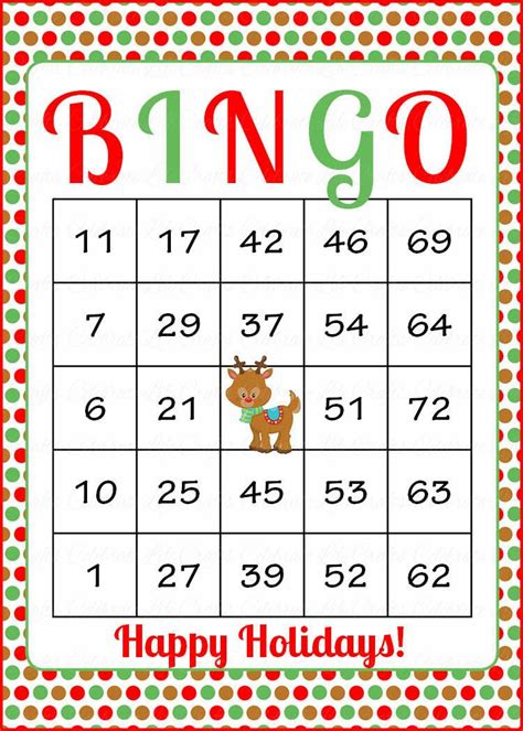 49 Printable Bingo Card Templates Bingo Card Template Printable