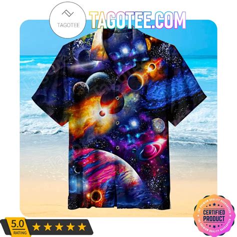 Galaxy Universe Space Stars Fan Aloha Shirt Tagotee