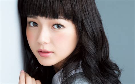 Pretty Dark Haired Japanese Girl Beautiful Japanese Girl Curly Hair Lovely Face Wallpaper
