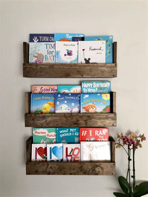 Kids Room Wall Hanging Book Shelves Nursery Book Shelves Set Of 3