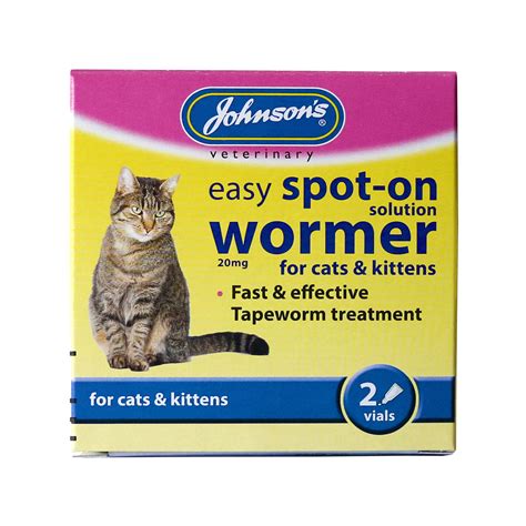 Easy Spot On Wormer For Cats And Kittens 2 Vials Pet Care By Post