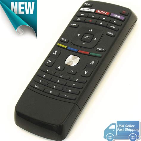 Brand New Xrt112 Remote For Vizio Led Smart Internet Apps Tv Vt3d650sv