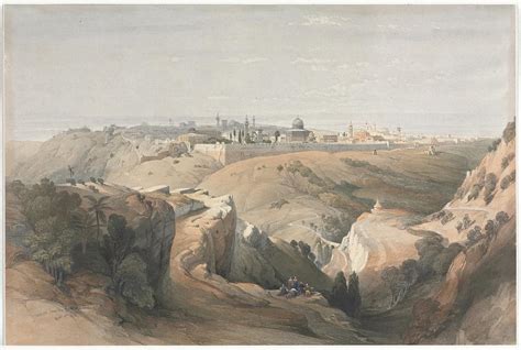 Jerusalem From The Mount Of Olives 1839 David Roberts Painting By