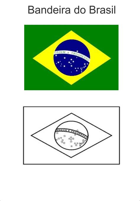 Bandeira Do Brasil Para Colorir Desenhos Para Colorir Imagens Para