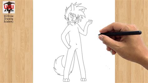Furries Drawing How To Draw Cute Furry Easy Fan Art Full Body