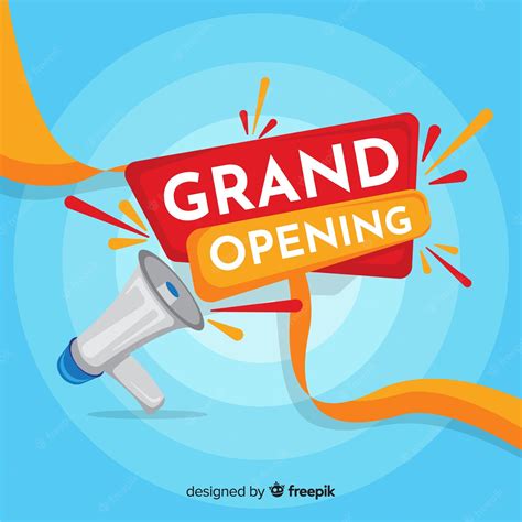 Free Vector Flat Grand Opening Concept