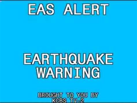 Earthquake alert sign vector pro vector. Earthquake Warning: California - YouTube