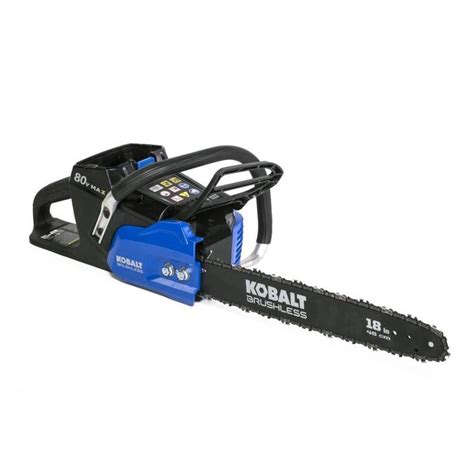 Kobalt 80 Volt Max 18 In Brushless Cordless Electric Chainsaw Battery