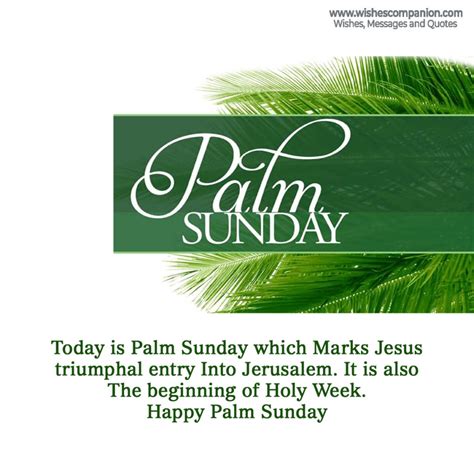 Palm Sunday Wishes And Messages Greetings Wishes Companion