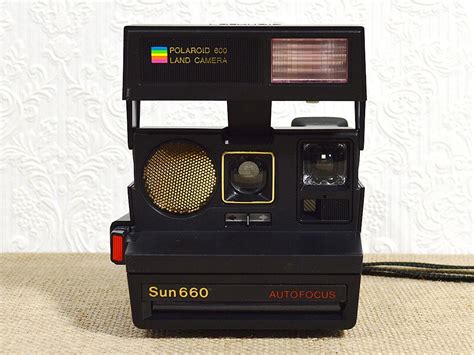 Working Polaroid Sun 660 Autofocus Camera Film Tested 600
