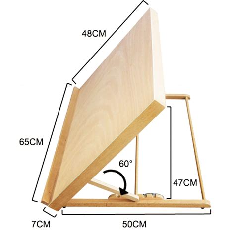 Folding Painting Wooden Sketch Easel Adjustable Artist Wood Drawing