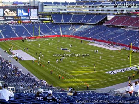 Seat View From Section 202 At Gillette Stadium New England Patriots