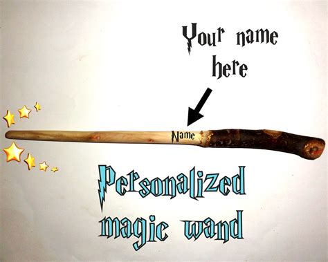 Well you're in luck, because here they come. Magic wand personalized custom name. Harry Potter magic wa ...