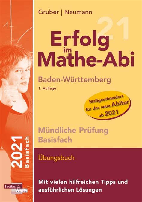 Erfolg Im Mathe Abi 2021 Mündliche Prüfung Basisfach Von Helmut Gruber