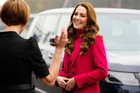 Kate Middleton Stuns In Fuchsia While Meeting Students Amid Bbc Controversy