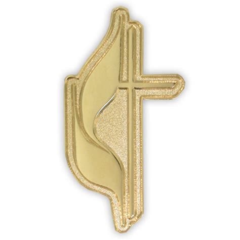 Methodist Gold Cross Religious Lapel Pin Ebay