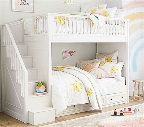 And it still sleeps two children which are great for saving space. Fillmore Twin-over-Twin Stair Bunk Bed | Bunk beds for ...