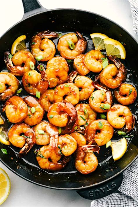 It takes just 25 minutes to prep in the morning and then your slow cooker will work its magic and deliver. Sticky Honey Garlic Butter Shrimp - Healthy Chicken Recipes