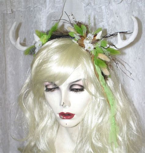 Fairies Have Horns Green Fairy Head Band Hair Headpiece Etsy Fairy