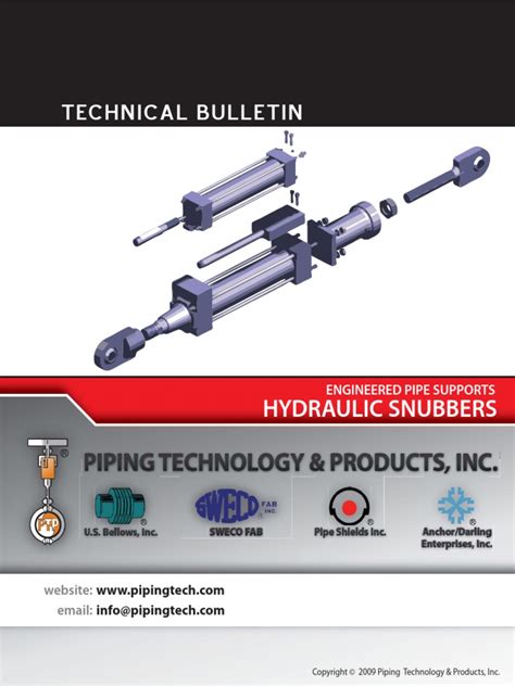 Technical Bulletin Hydraulic Snubbers Pipe Fluid Conveyance Piston