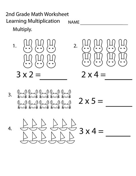 Free 2nd Grade Math Worksheets Activity Shelter Multiplication