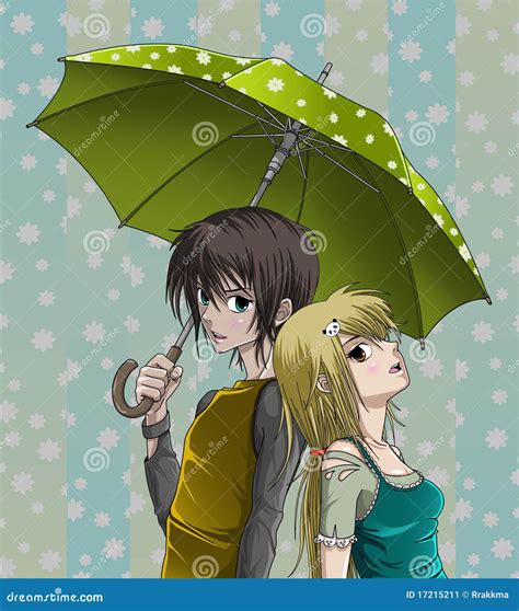 Happy Couple Stock Illustration Illustration Of Anime 17215211