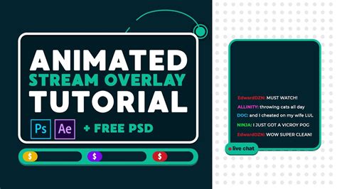 Clean Animated Intermission Stream Overlay Free Psd Tutorial By