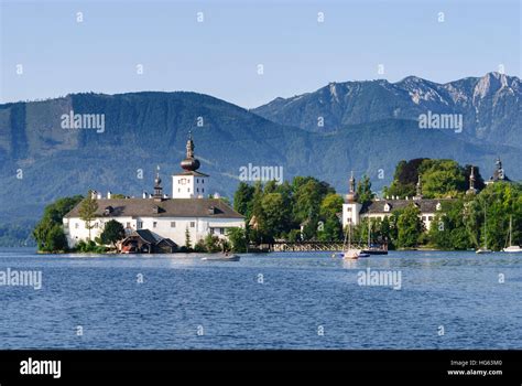 Gmunden Lake Castle Ort In Lake Traunsee Salzkammergut