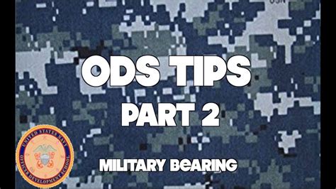 Ods Tips Part 2 Military Bearing Youtube