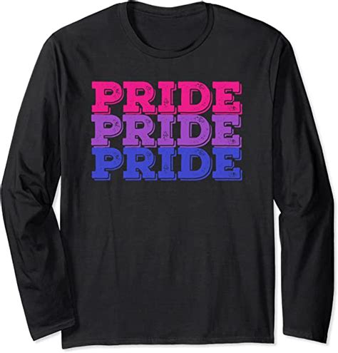 Pride Bisexual Flag Lgbt Rainbow Gay Rights Glbt T Long Sleeve T Shirt Clothing