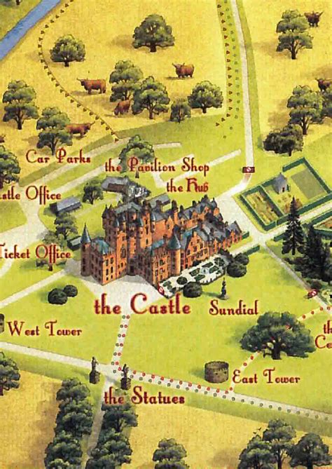 Grounds And Gardens Map Glamis Castle