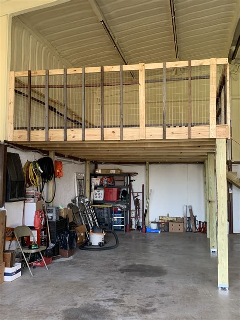 How To Build Mezzanine In Garage Railing Design