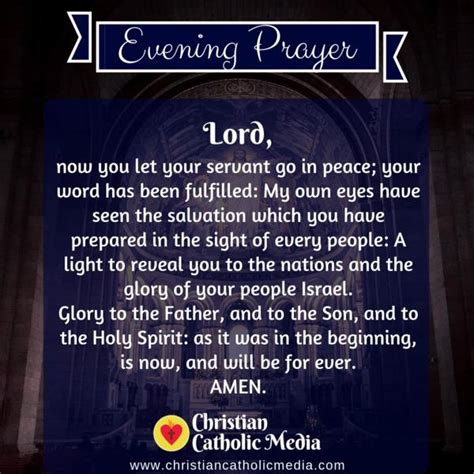 Evening Prayer Catholic Wednesday 10 23 2019 Christian Catholic Media