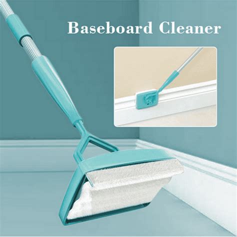 Baseboard Buddy Cleaning Mop Walk Glide Extendable Microfiber Dust
