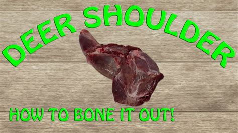 How To Bone Out A Deer Shoulder Youtube