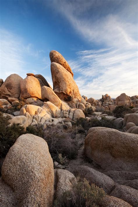 Joshua Tree National Park Rock Formation Stock Image Image Of West
