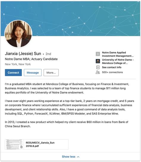 5 Stunningly Good Graduate Student LinkedIn Summary Examples