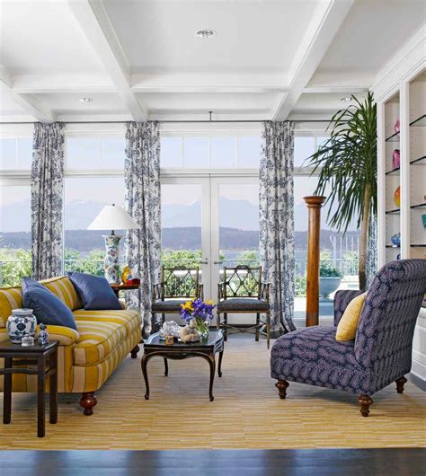 Yellow And Navy Blue Living Room Accessories